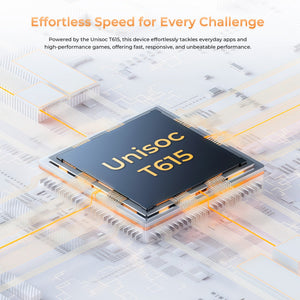 OUKITEL C66 is powered by the Unisoc T615 processor, delivering effortless speed and unbeatable performance for everyday apps and high-performance gaming.