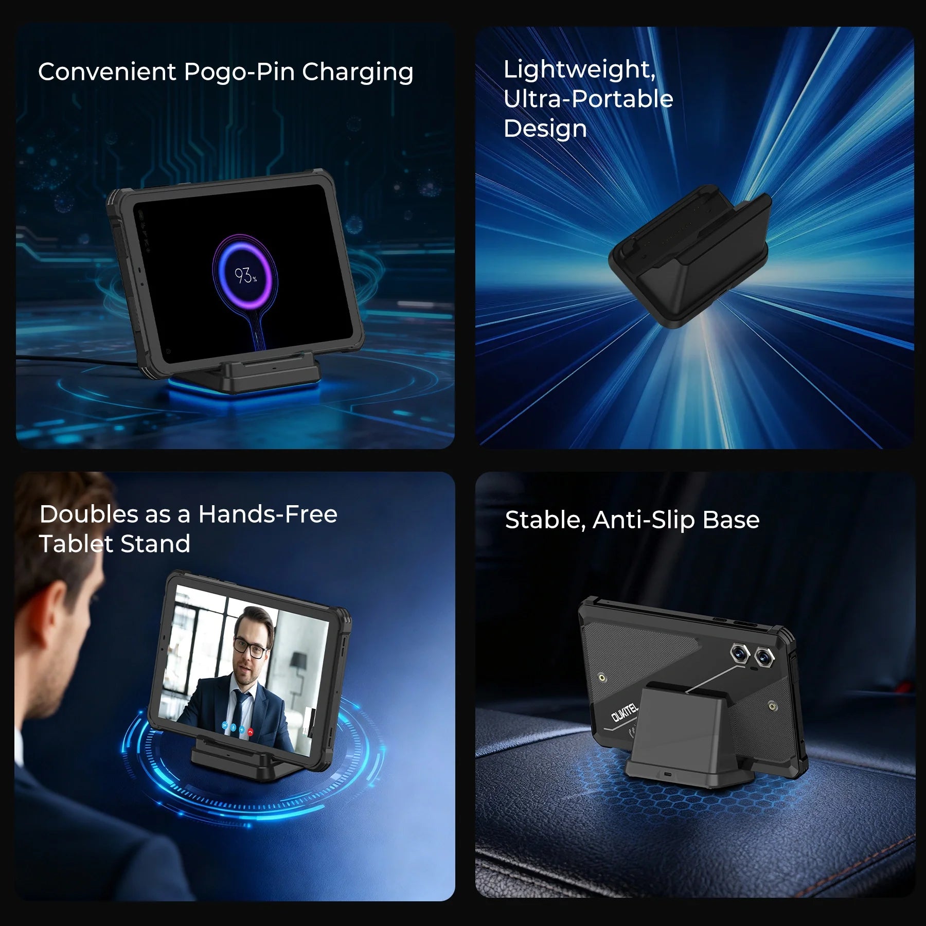 OUKITEL Charging Dock DC01 for RT3 Plus/WP61 Series