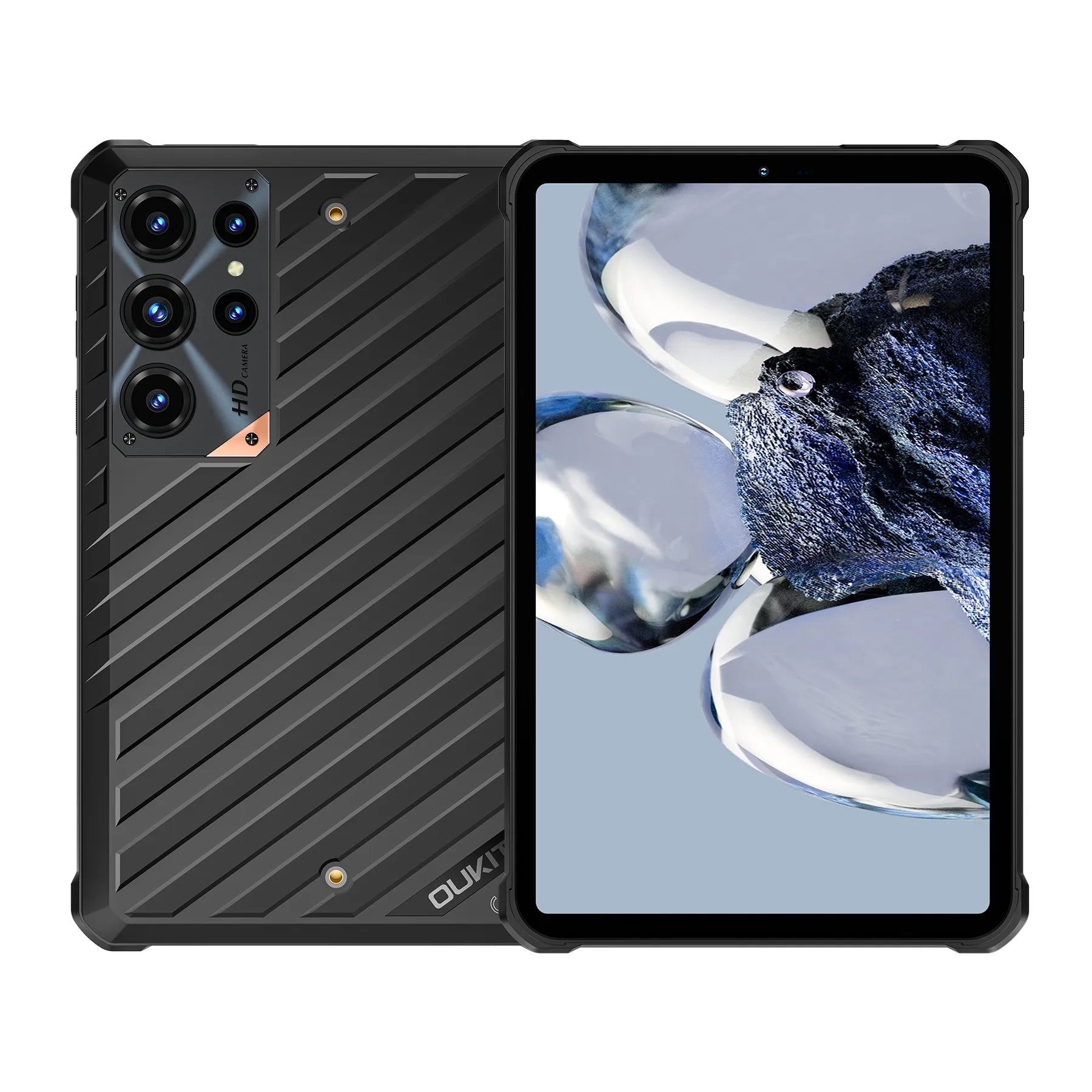 OUKITEL RT11 5G Rugged Tablet 8" Display 10000mAh Battery 16MP AI Camera Android 16(8GB+256GB)