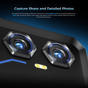 OUKITEL RT3 Plus tablet with an 8MP front camera and 16MP rear camera featuring a Sony IMX219 sensor for sharp, detailed photos. Enjoy enhanced photography with modes like HDR, Beauty, Pro, Mono, and Bokeh.