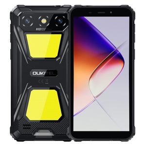 Oukitel G5 black 4G rugged phone with 6-inch HD+ display, 6300mAh big battery and 13MP camera Android 14