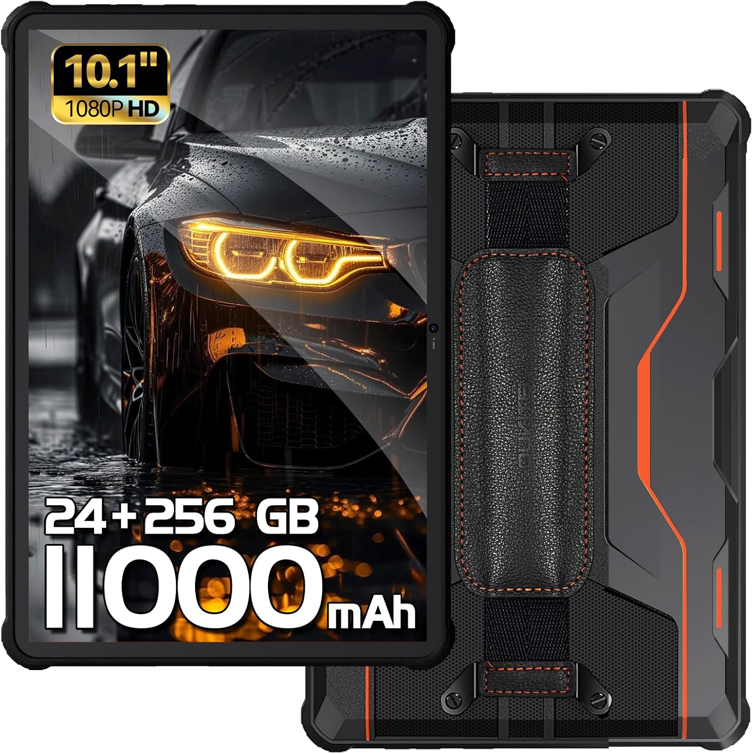 OUKITEL RT9 Rugged Tablet 10.1-inch 2K 11000mAh Big Battery 16MP Camera Android 14 (6GB+256GB)