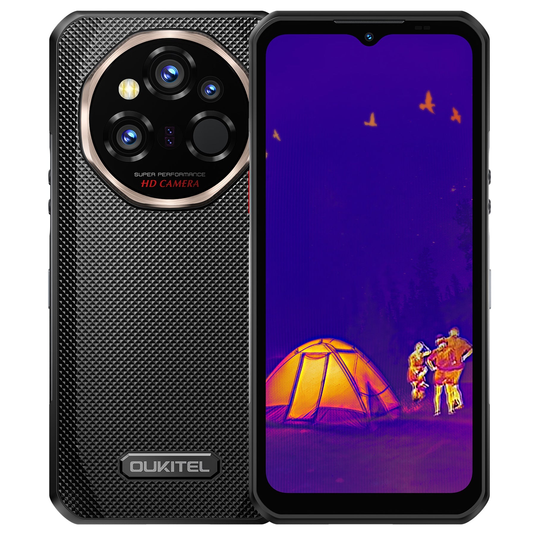 Oukitel WP55 Ultra Rugged Phone in Black – 6.6 inch display, 11,000mAh battery, waterproof and shockproof smartphone