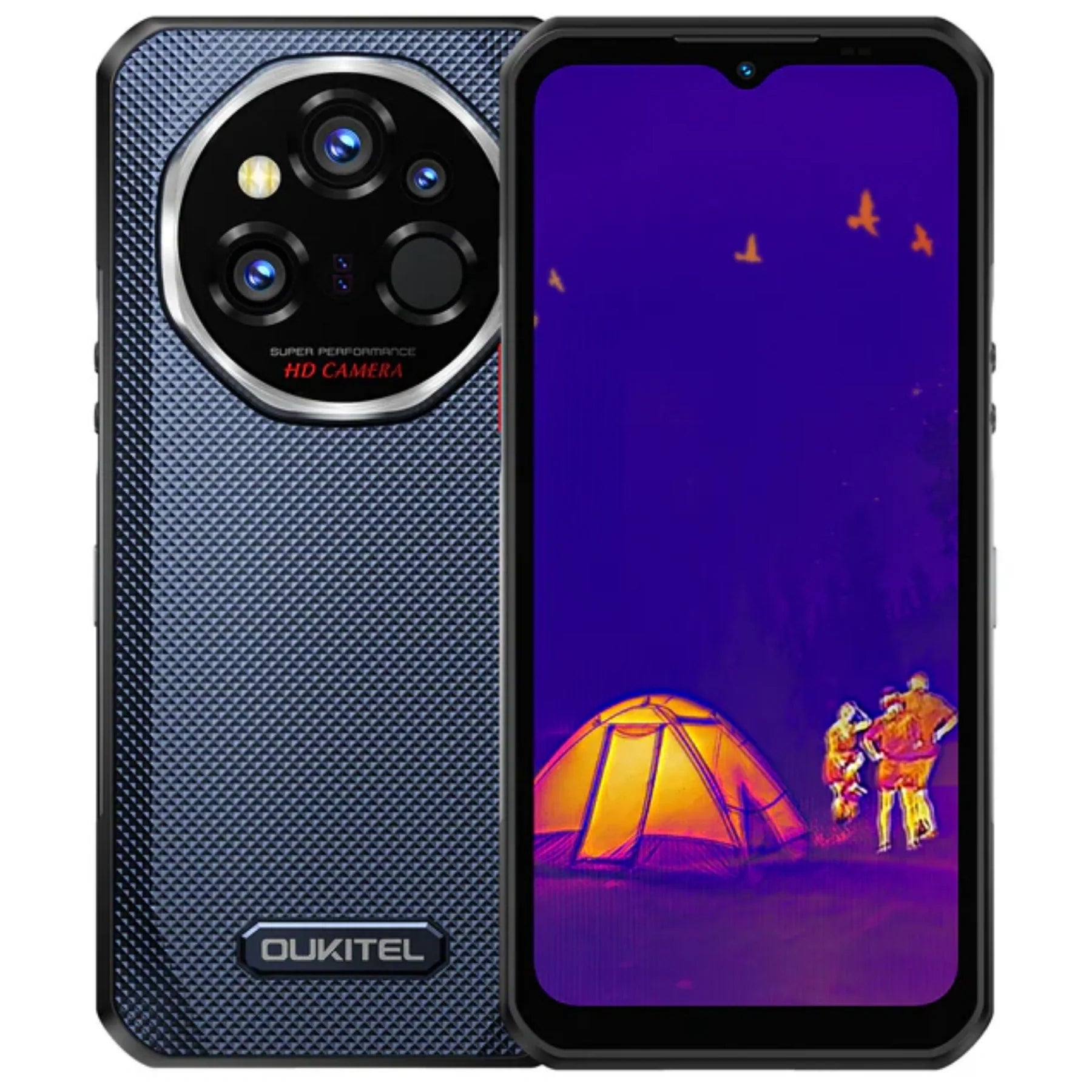 Oukitel WP55 Ultra Rugged Phone in Blue – 6.6 inch display, 11,000mAh battery, waterproof and shockproof smartphone.